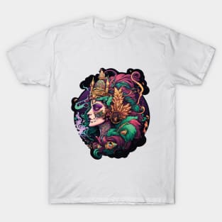 Mardi Gras Mask Queen T-Shirt